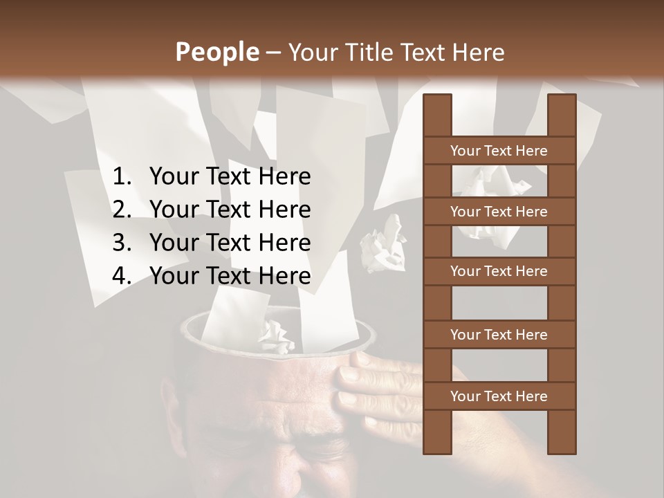 Down Drama Stressed PowerPoint Template