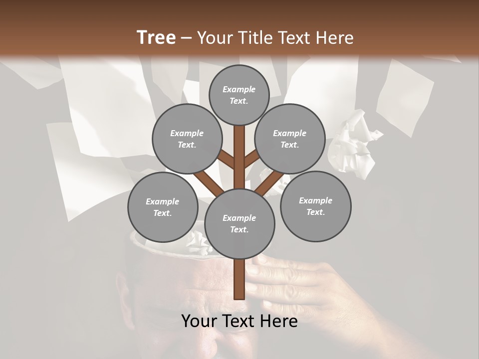 Down Drama Stressed PowerPoint Template