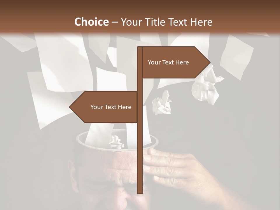 Down Drama Stressed PowerPoint Template