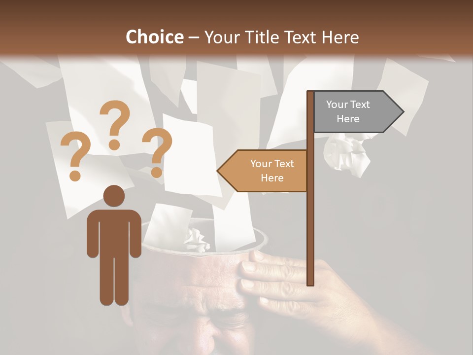 Down Drama Stressed PowerPoint Template