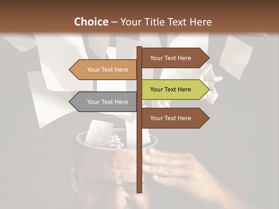 Down Drama Stressed PowerPoint Template