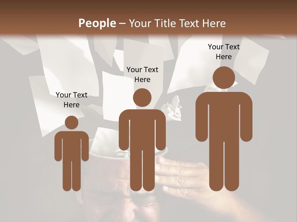 Down Drama Stressed PowerPoint Template