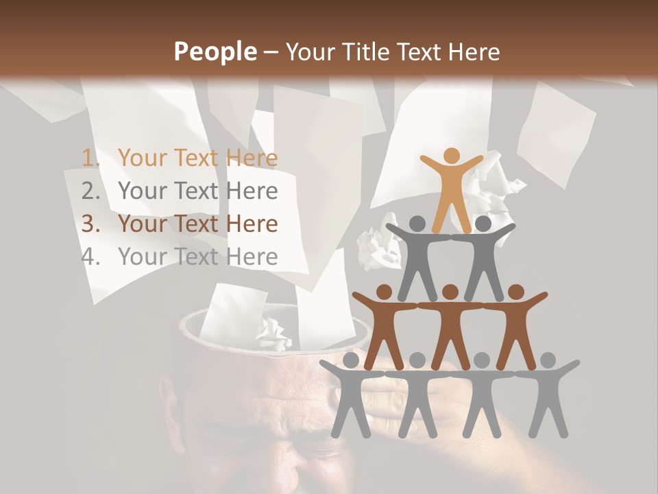 Down Drama Stressed PowerPoint Template