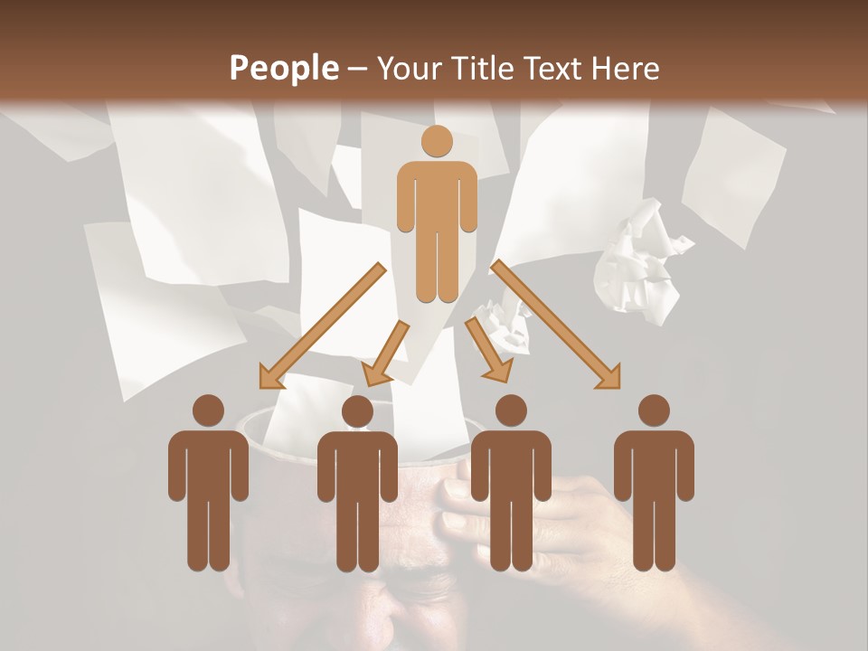 Down Drama Stressed PowerPoint Template