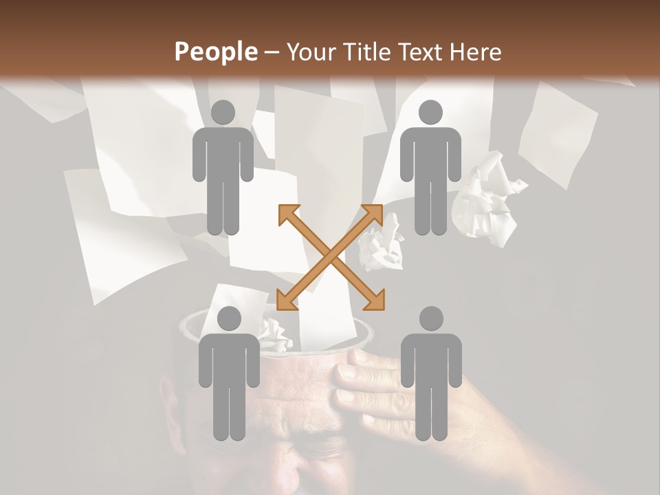 Down Drama Stressed PowerPoint Template