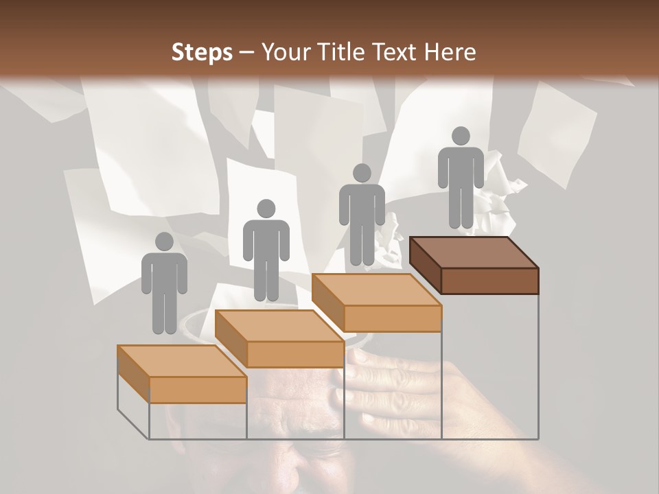 Down Drama Stressed PowerPoint Template