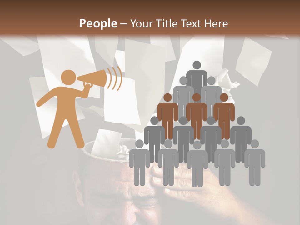 Down Drama Stressed PowerPoint Template