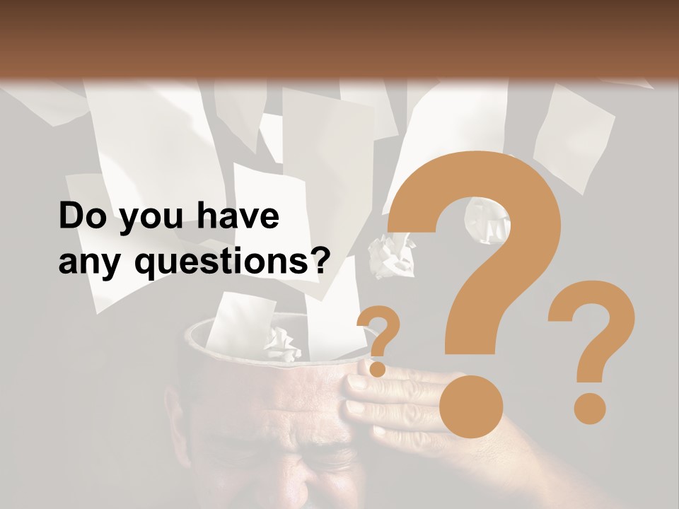 Down Drama Stressed PowerPoint Template