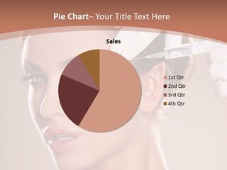 Skincare Caucasian Needle PowerPoint Template