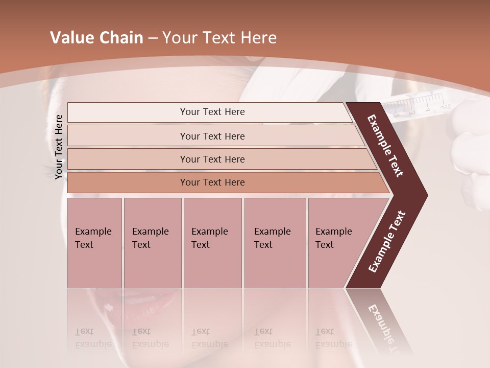 Skincare Caucasian Needle PowerPoint Template