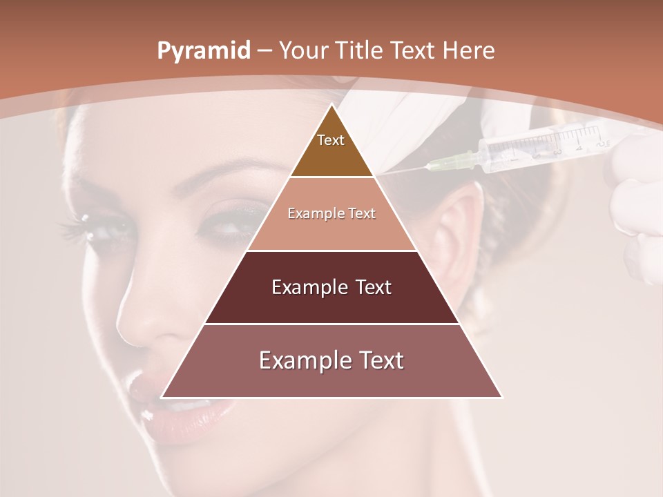 Skincare Caucasian Needle PowerPoint Template