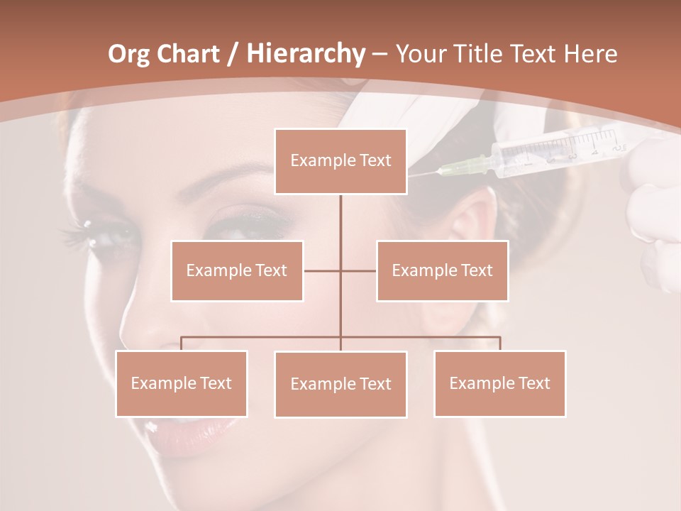 Skincare Caucasian Needle PowerPoint Template