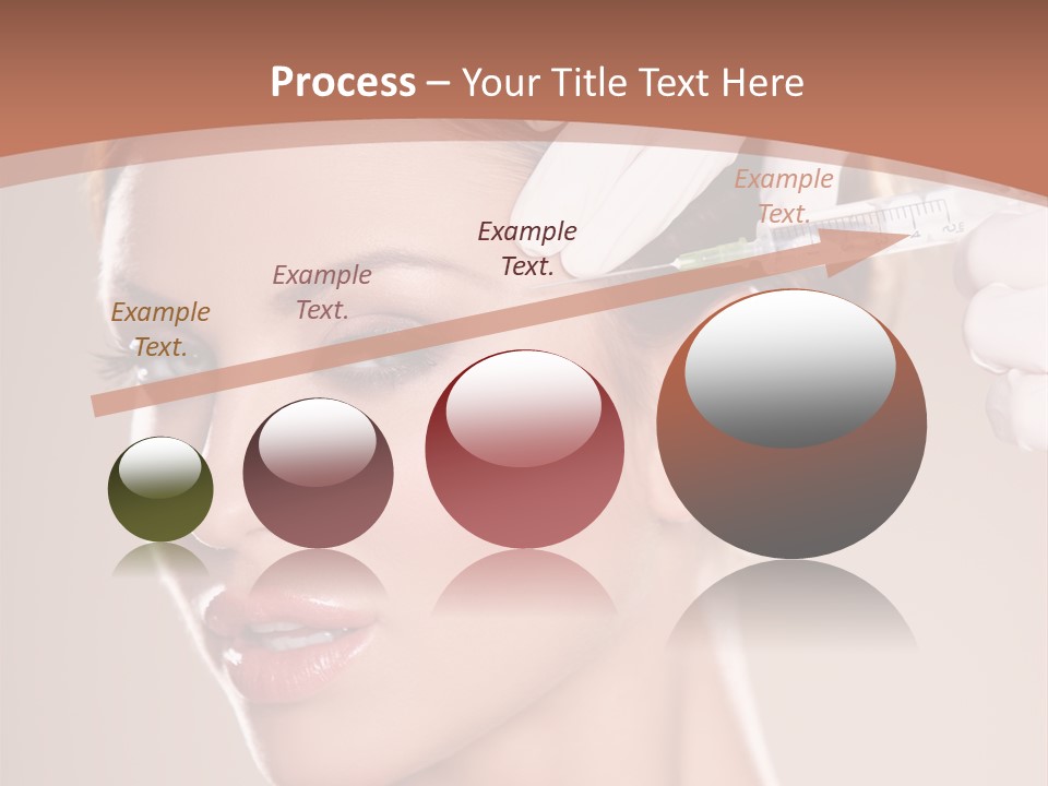 Skincare Caucasian Needle PowerPoint Template
