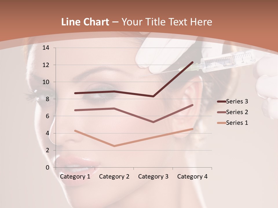 Skincare Caucasian Needle PowerPoint Template