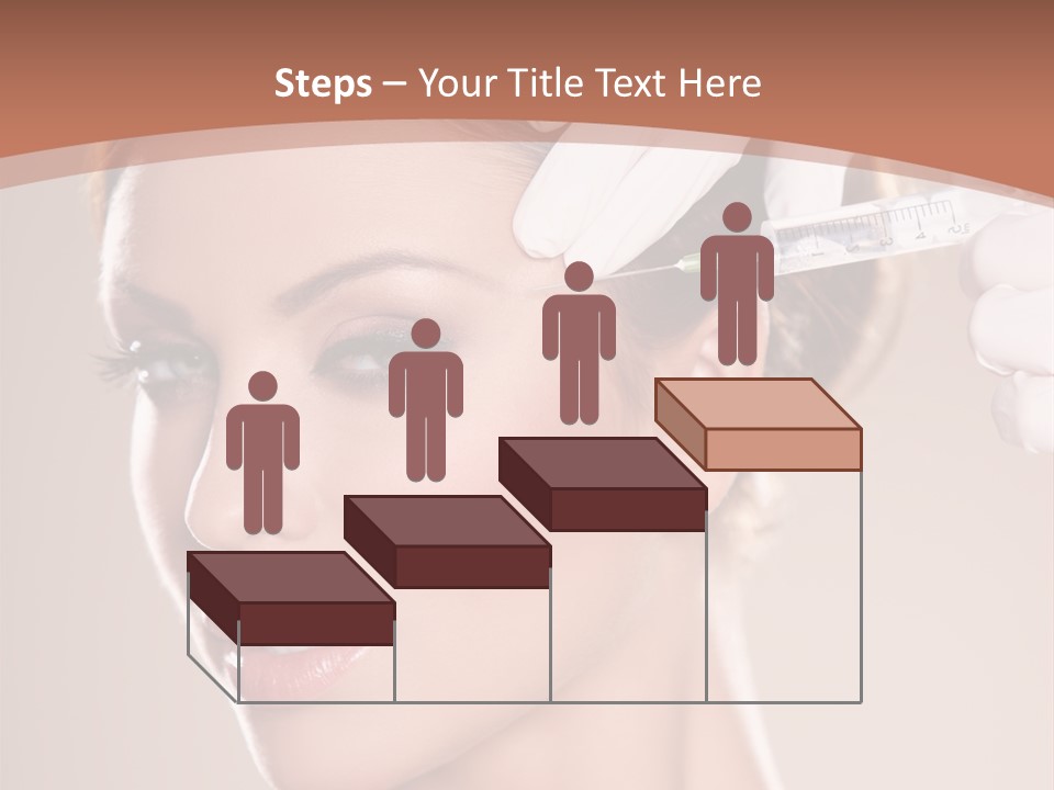 Skincare Caucasian Needle PowerPoint Template