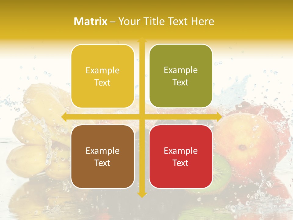 Macro Reflection Frozen PowerPoint Template