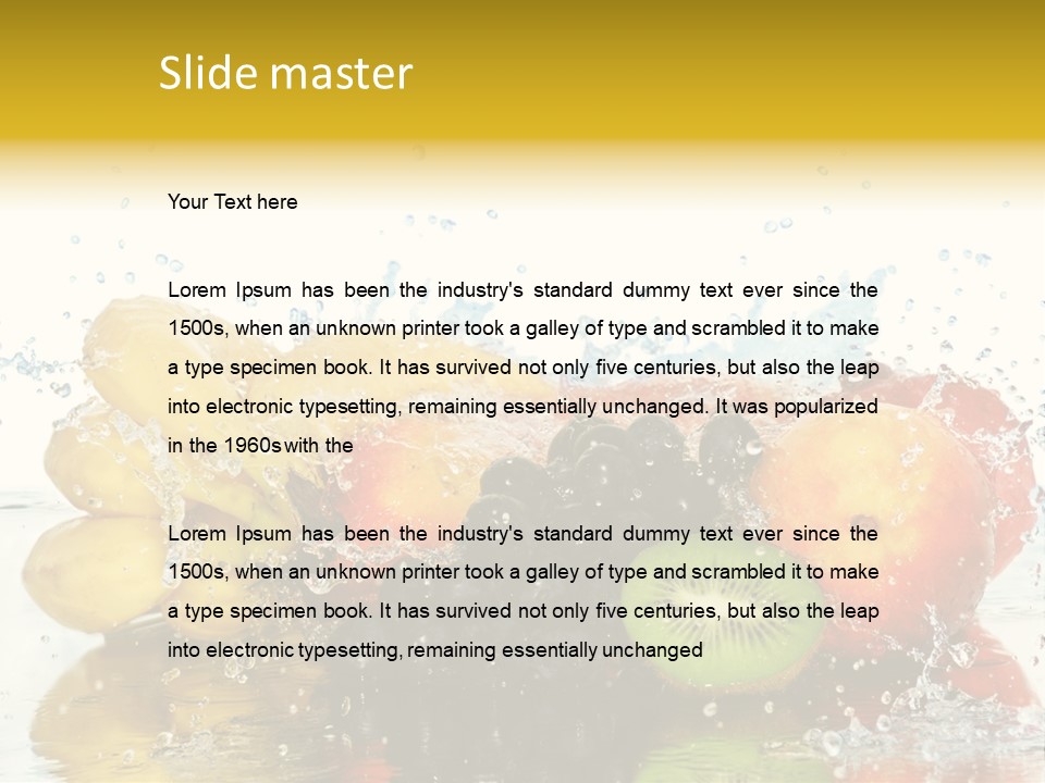 Macro Reflection Frozen PowerPoint Template