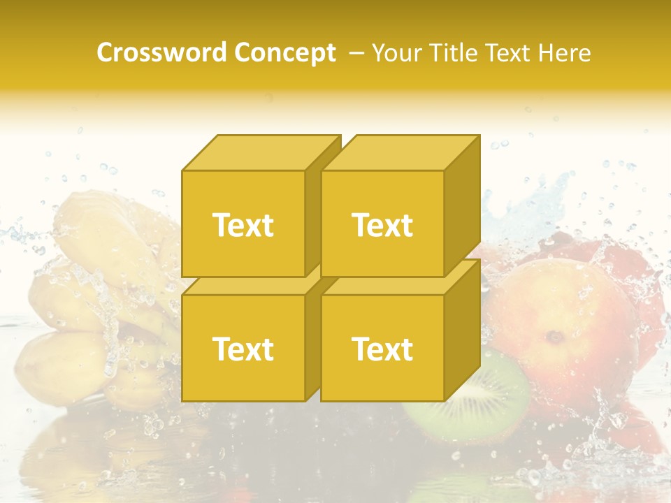 Macro Reflection Frozen PowerPoint Template
