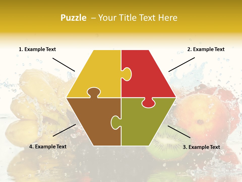 Macro Reflection Frozen PowerPoint Template