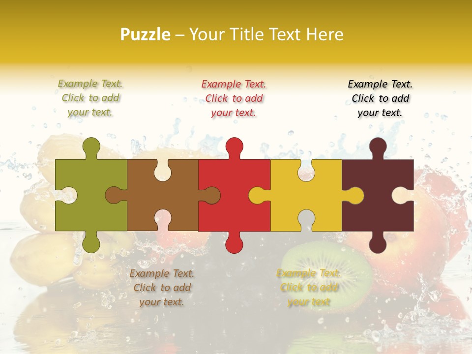 Macro Reflection Frozen PowerPoint Template