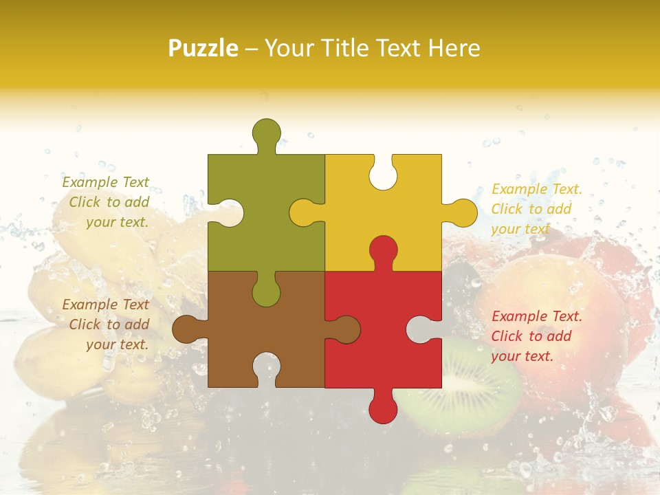 Macro Reflection Frozen PowerPoint Template
