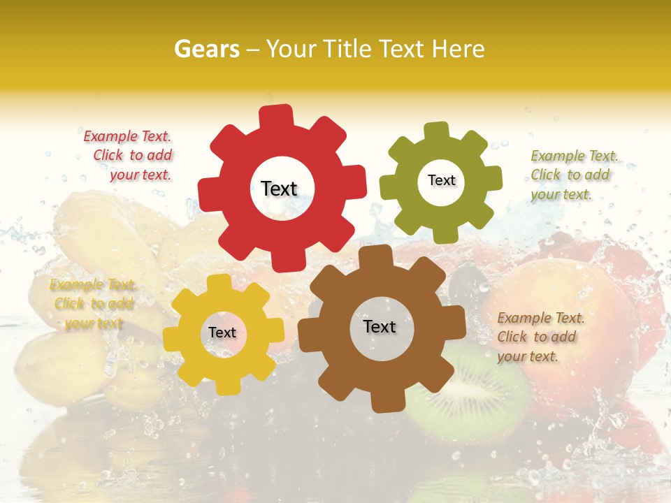 Macro Reflection Frozen PowerPoint Template