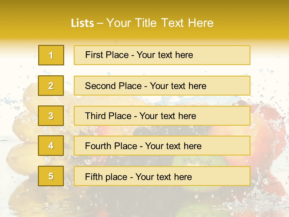 Macro Reflection Frozen PowerPoint Template