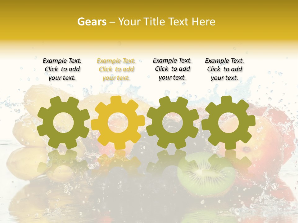 Macro Reflection Frozen PowerPoint Template