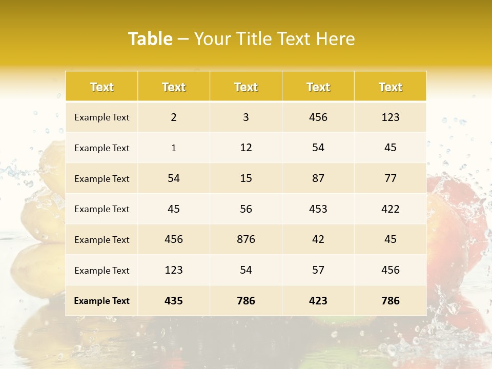Macro Reflection Frozen PowerPoint Template