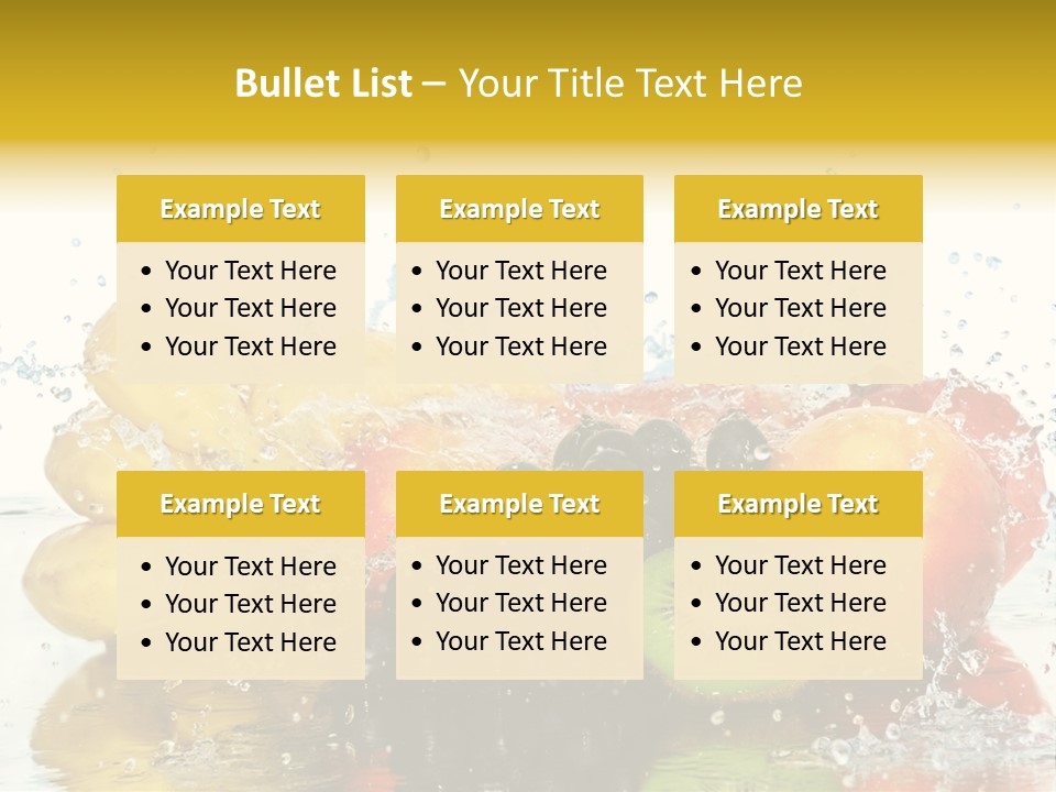 Macro Reflection Frozen PowerPoint Template