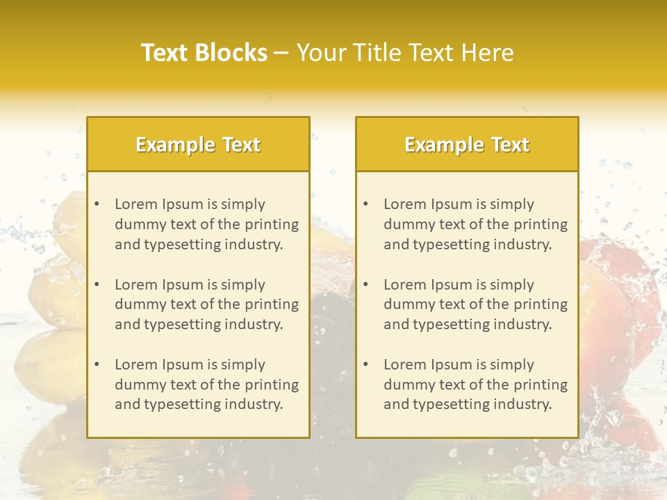 Macro Reflection Frozen PowerPoint Template