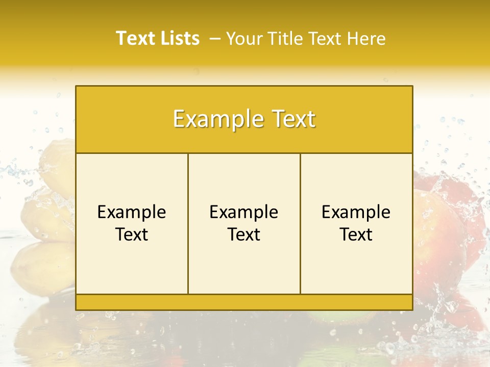 Macro Reflection Frozen PowerPoint Template