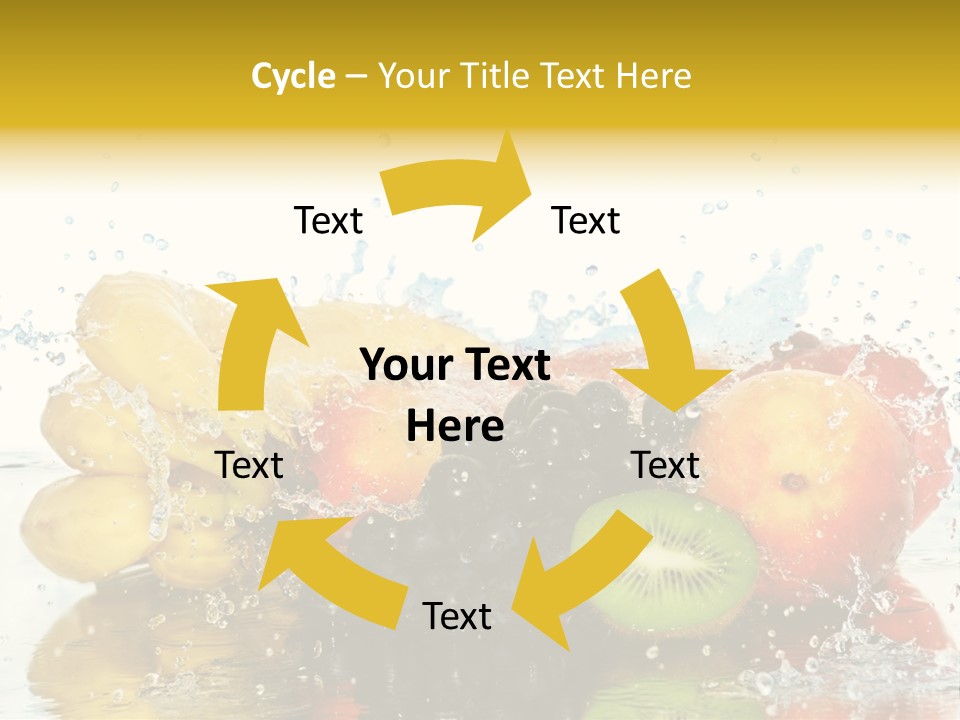 Macro Reflection Frozen PowerPoint Template