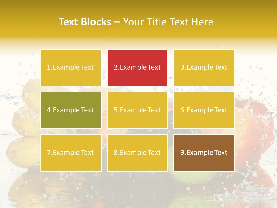 Macro Reflection Frozen PowerPoint Template
