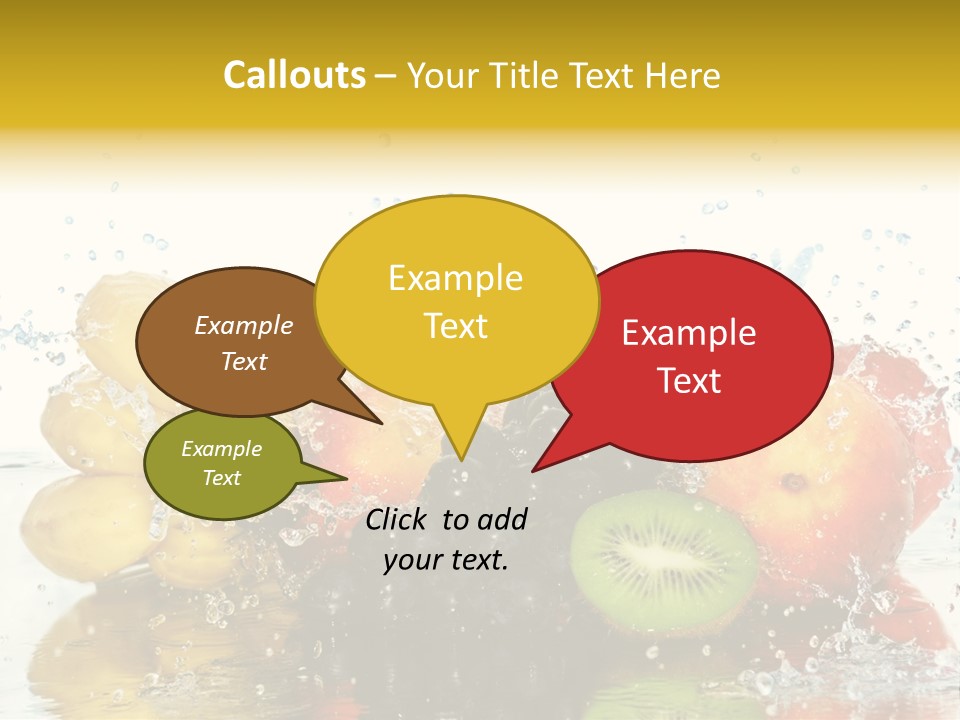 Macro Reflection Frozen PowerPoint Template