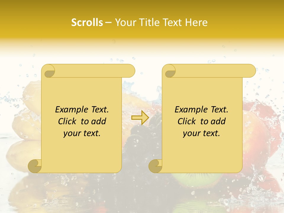 Macro Reflection Frozen PowerPoint Template