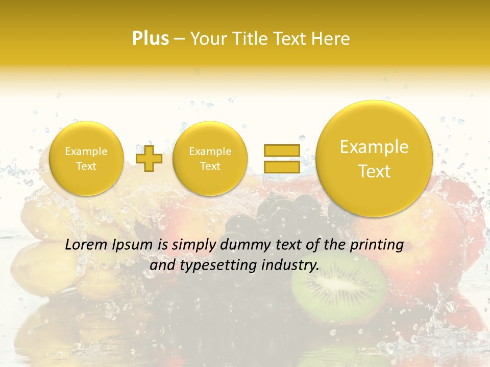 Macro Reflection Frozen PowerPoint Template