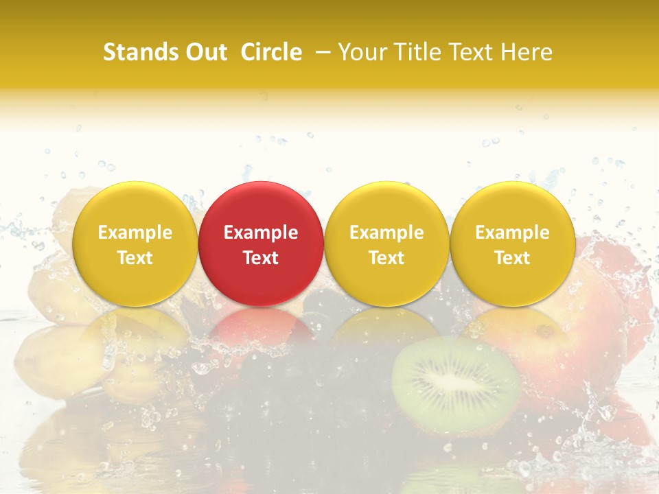 Macro Reflection Frozen PowerPoint Template