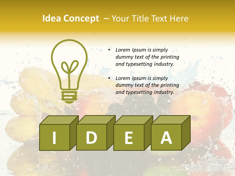 Macro Reflection Frozen PowerPoint Template