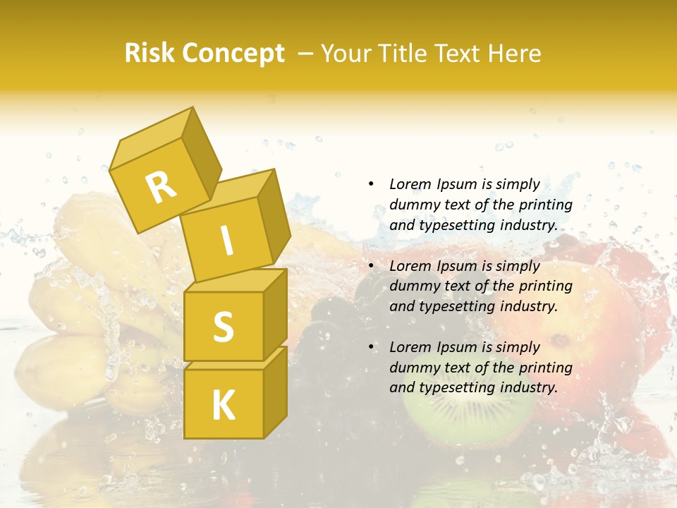 Macro Reflection Frozen PowerPoint Template