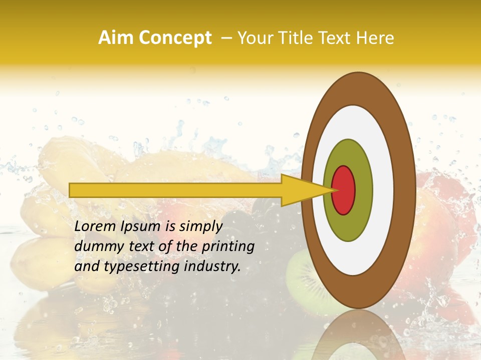 Macro Reflection Frozen PowerPoint Template