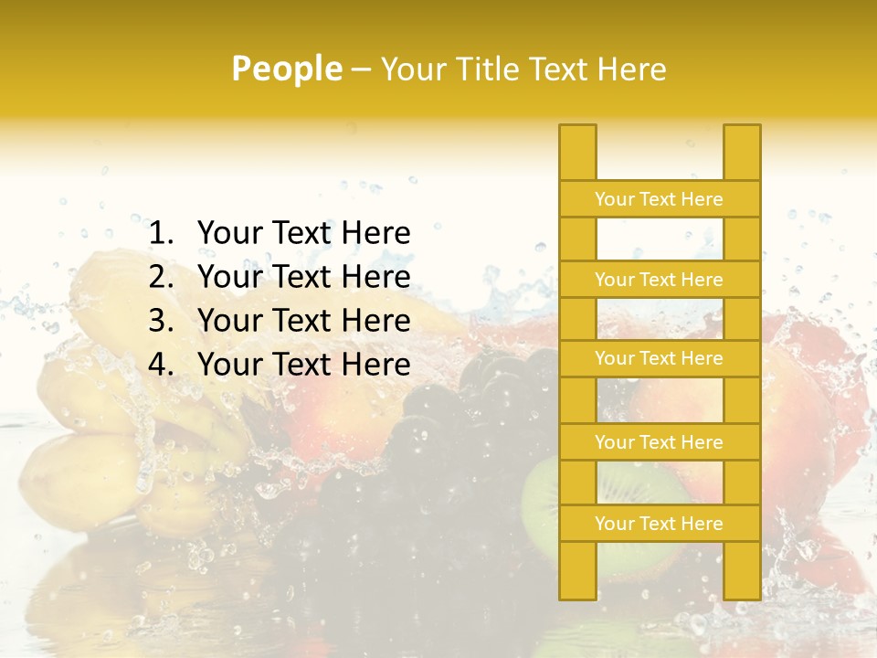 Macro Reflection Frozen PowerPoint Template