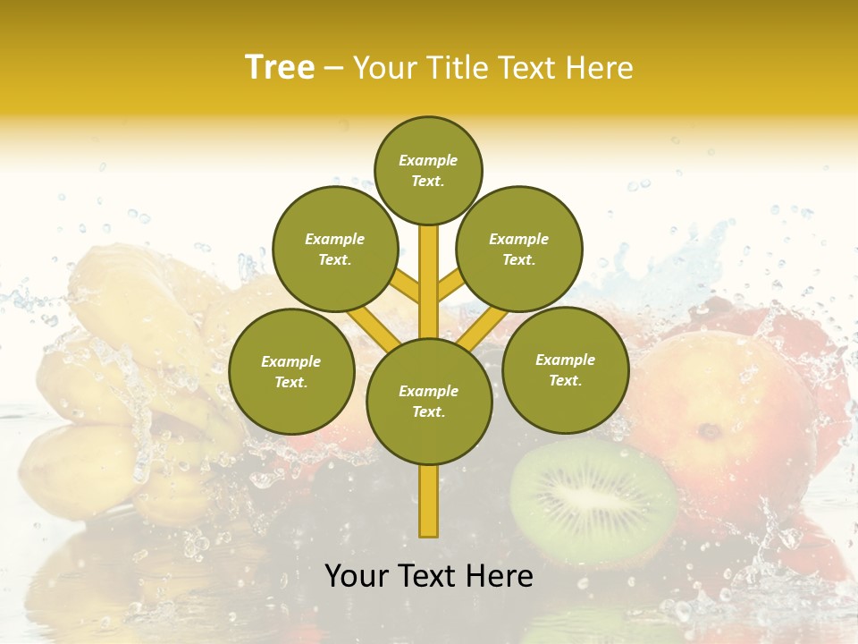 Macro Reflection Frozen PowerPoint Template