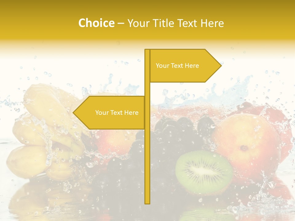 Macro Reflection Frozen PowerPoint Template