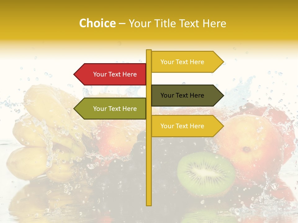 Macro Reflection Frozen PowerPoint Template