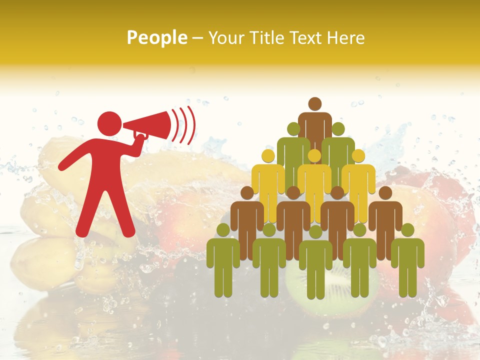 Macro Reflection Frozen PowerPoint Template