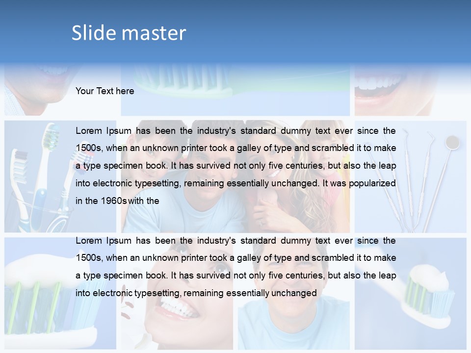 S Smile Woman PowerPoint Template