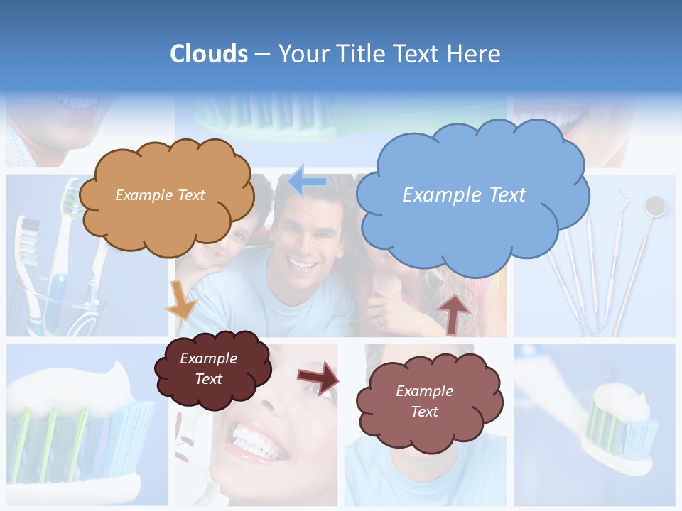 S Smile Woman PowerPoint Template