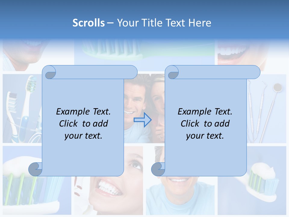S Smile Woman PowerPoint Template