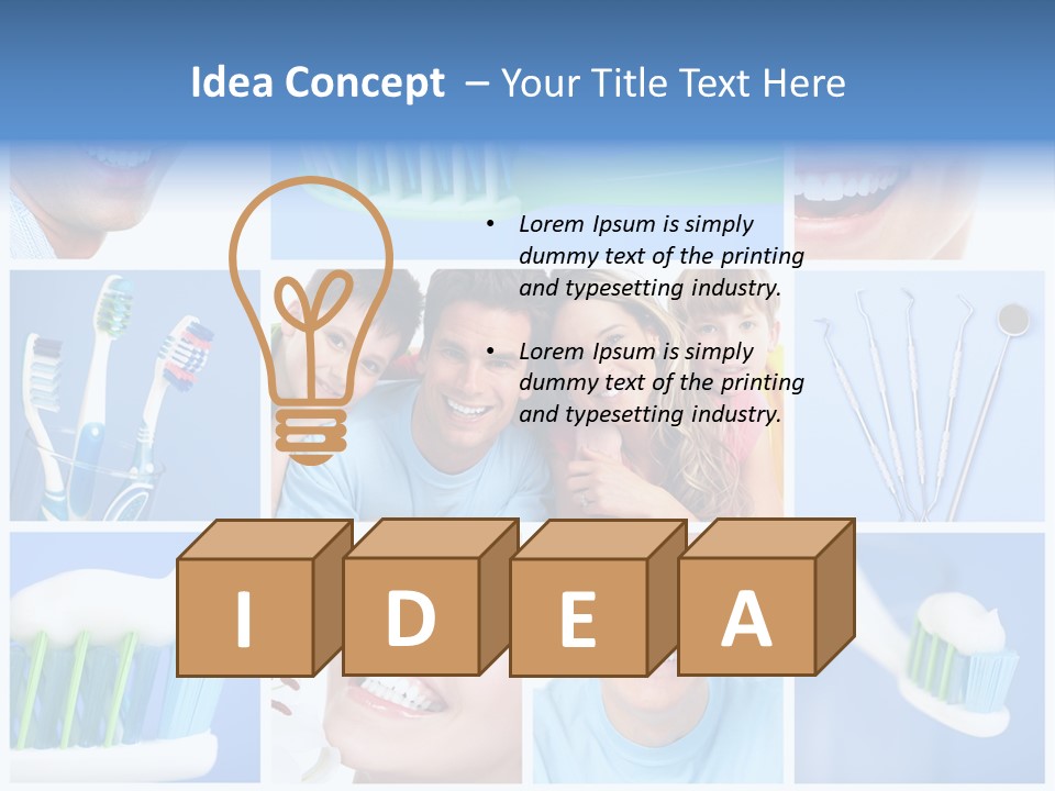 S Smile Woman PowerPoint Template